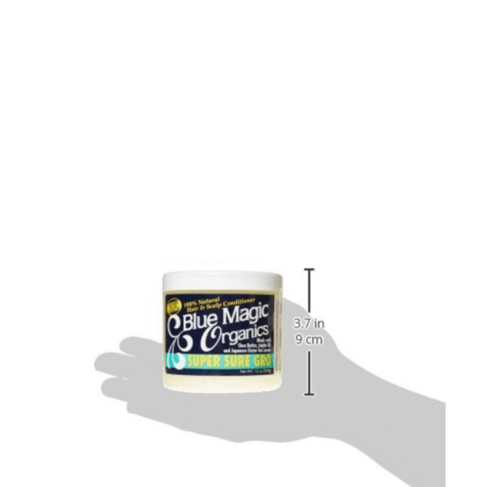 Blue Magic Super Sure Hair Growth Product – 12 oz Shea Butter, Jojoba Oil & Green Tea for Strong, Healthy Hair Prevents Breakage & Repairs Split Ends - Image 3