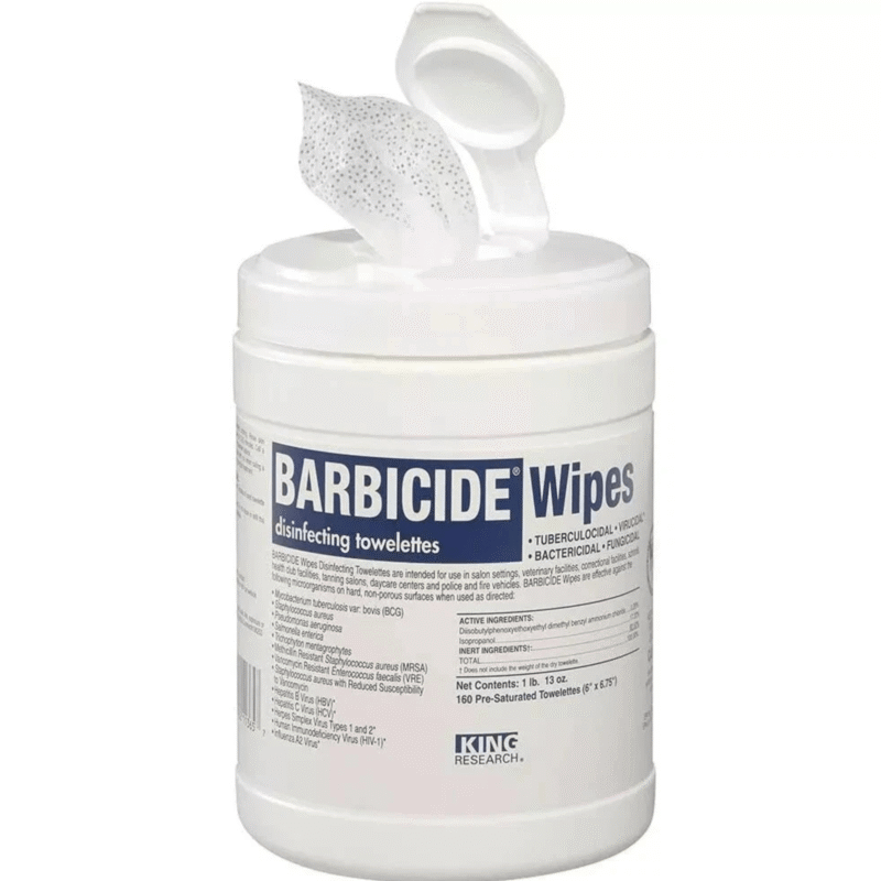 Barbicide Disinfecting Wipes 160 Count Canister (2)
