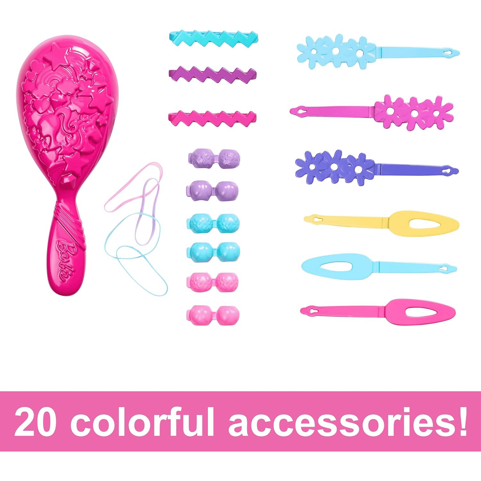 Barbie Doll Styling Head – Blonde Hair with 20 Colorful Accessories (3) Barbie Doll Styling Head – Blonde Hair with 20 Colorful Accessories  Wholesale Kids Hair Styling Toy  Creative Play Doll Head for Salons, Retailers & Gift Stores - Image 3