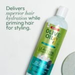 ORS Olive Oil Max Moisture Leave-In Conditioner with Rice Water and Electrolytes for Supercharged Hair Hydration 16.0 Ounce - Image 2