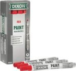 Dixon Paint Markers, Medium Tip, Box of 12, Red