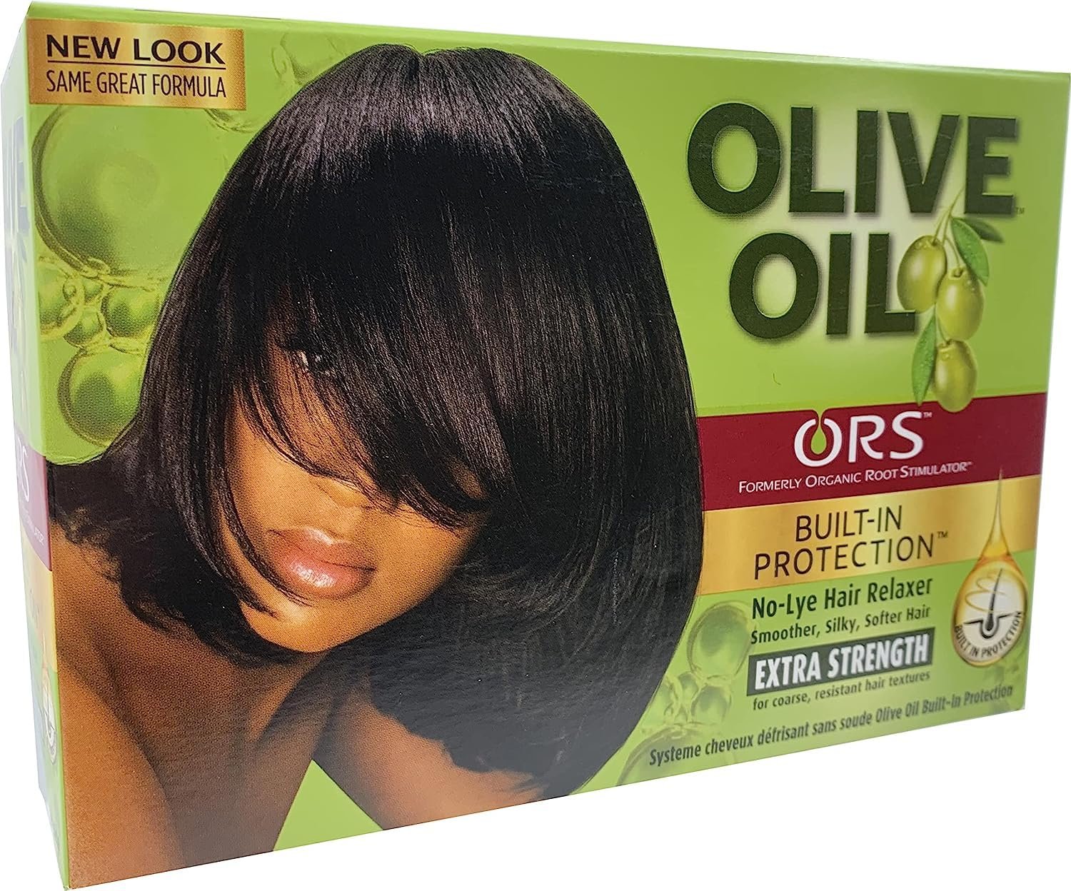 Version 1.0.0 ORS Olive Oil Built-In Protection Full Application No-Lye Hair Relaxer - Extra Strength Kit (Pack of 1) - Image 1